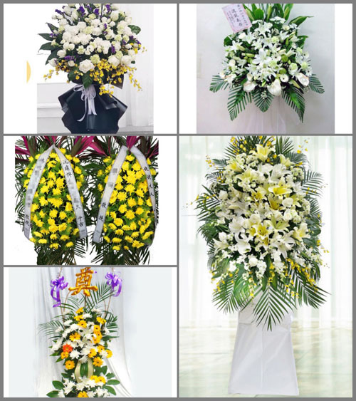 河南商丘永城市白事花篮预定