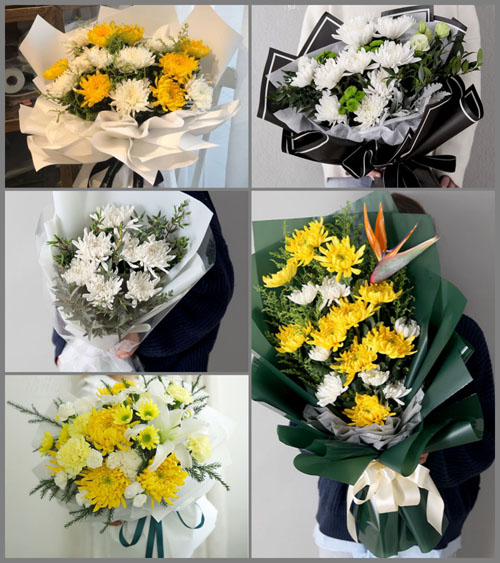 河南商丘永城市白事花束代送
